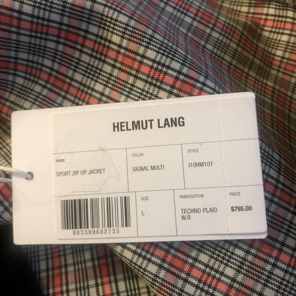 Helmut Lang sport zip up jacket new with tags